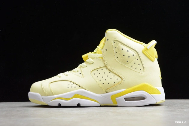 Cheap BK (gs) 6 dynamic retro 543390-800 floral yellow air jordan 1110